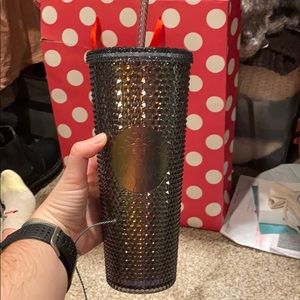 Starbucks Black studded tumbler cup
